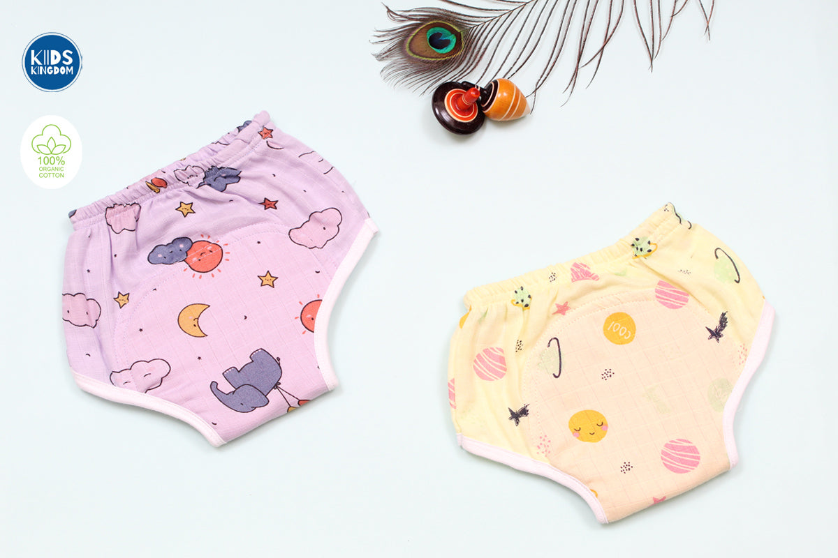 Muslin Padded Underwear Pack of 2 Random designs