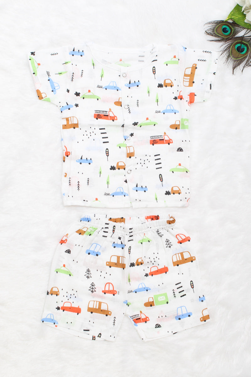 Muslin Co-ord Set Cars