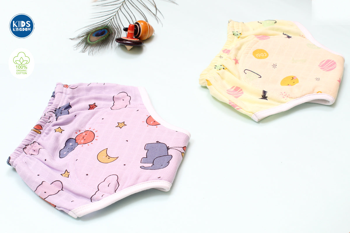 Muslin Padded Underwear Pack of 2 Random designs