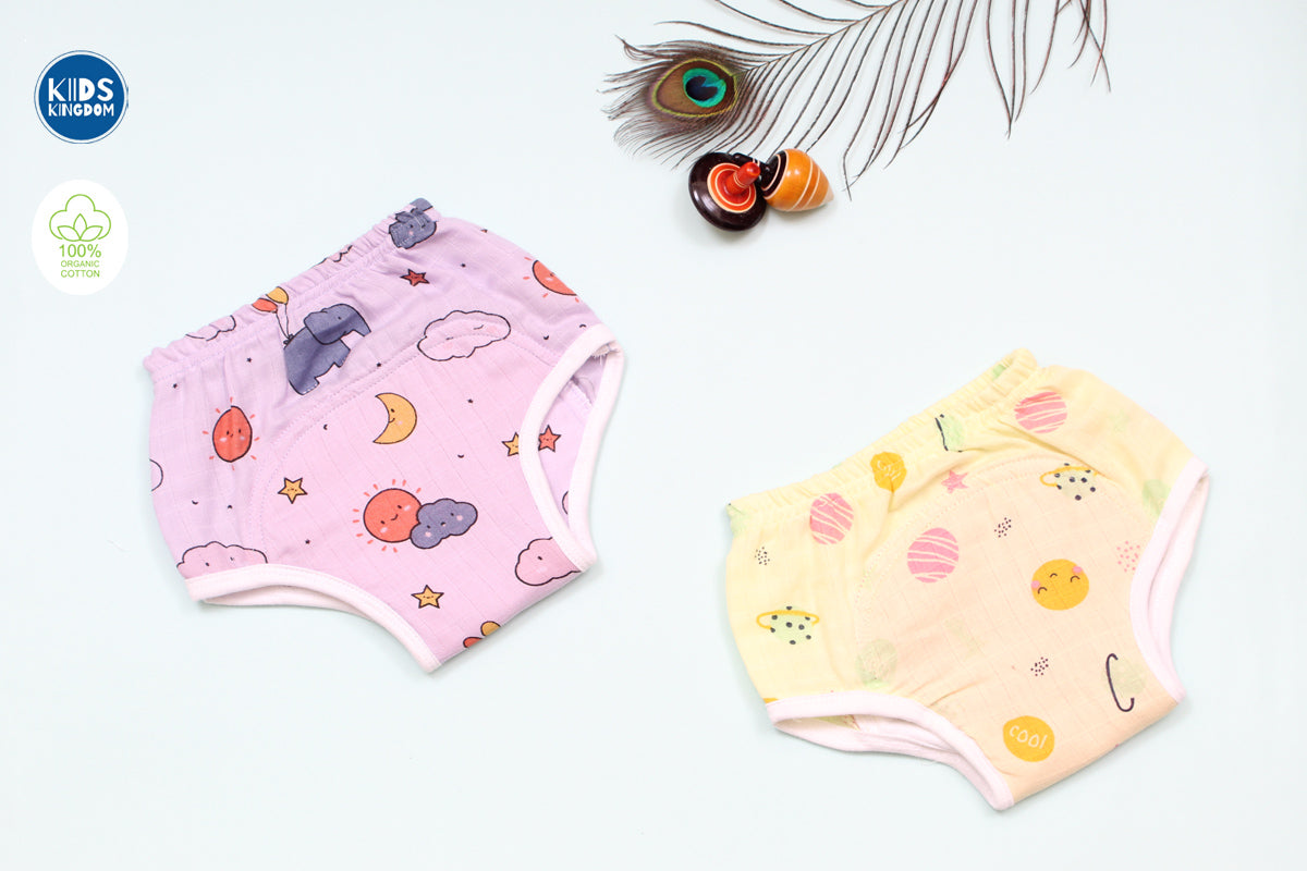 Muslin Padded Underwear Pack of 2 Random designs