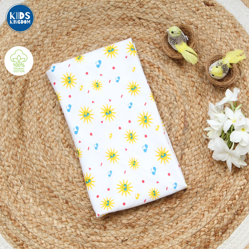 Muslin Hooded Towel 2-Layer Sunshine