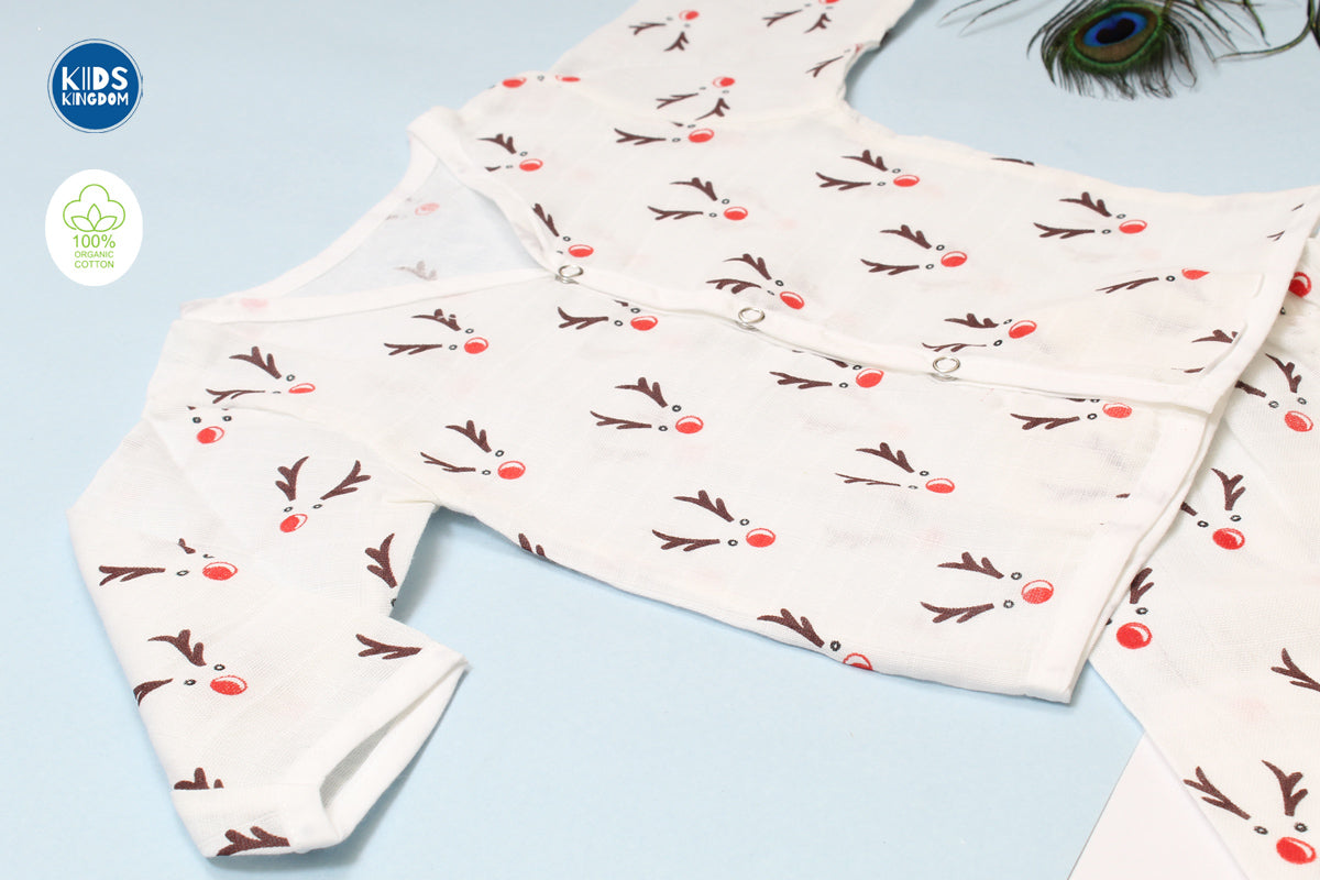 Muslin Night Suit Rein deer