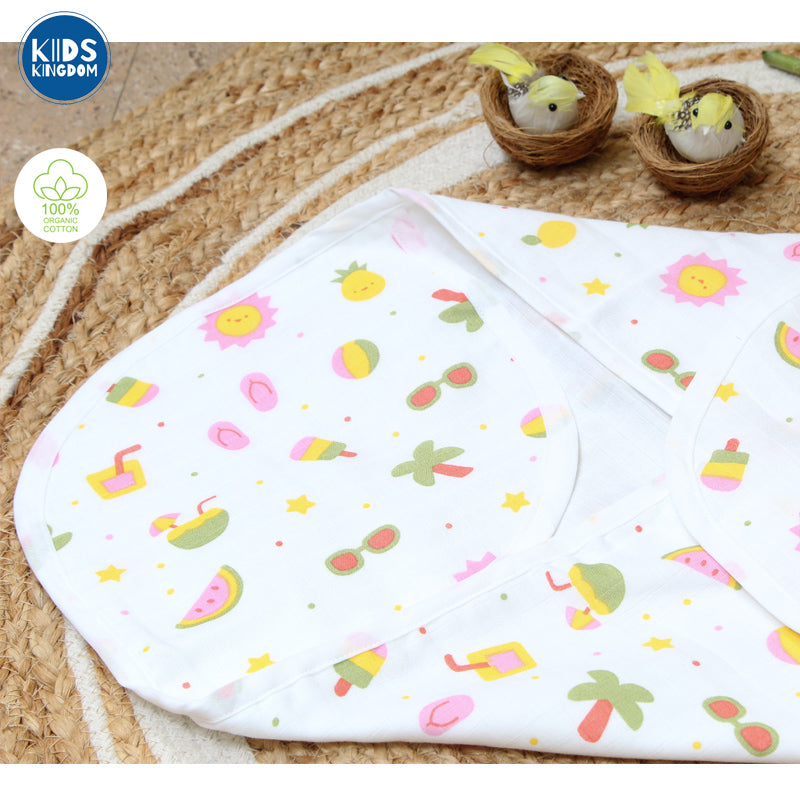 Muslin Hooded Towel 2-Layer Beach