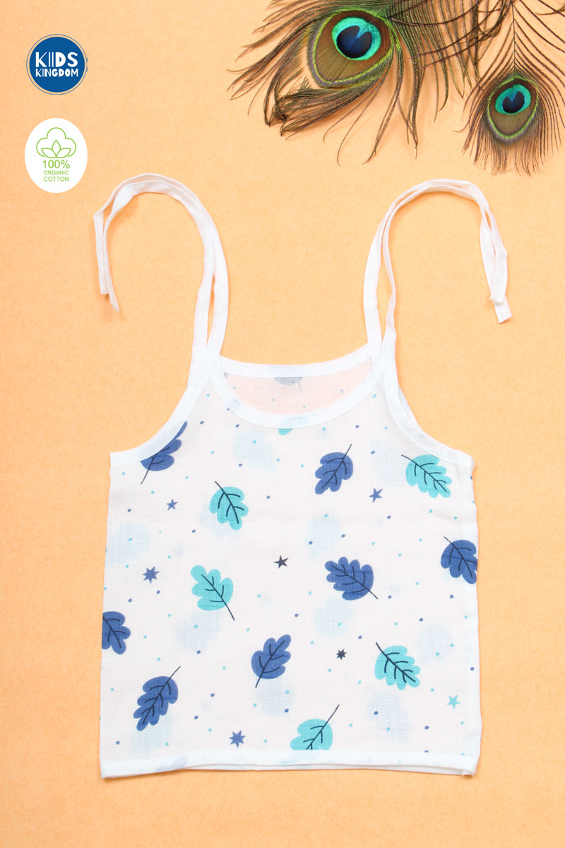 Muslin Knot Jabla Blue Leaf