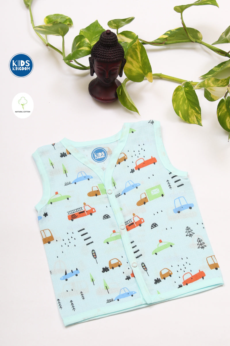 Muslin Colour Jabla Cars
