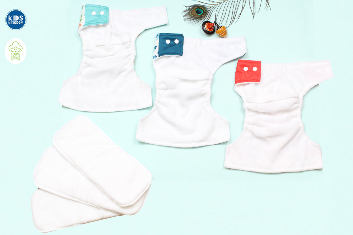 Cloth Diaper Pack of 3 Random Design