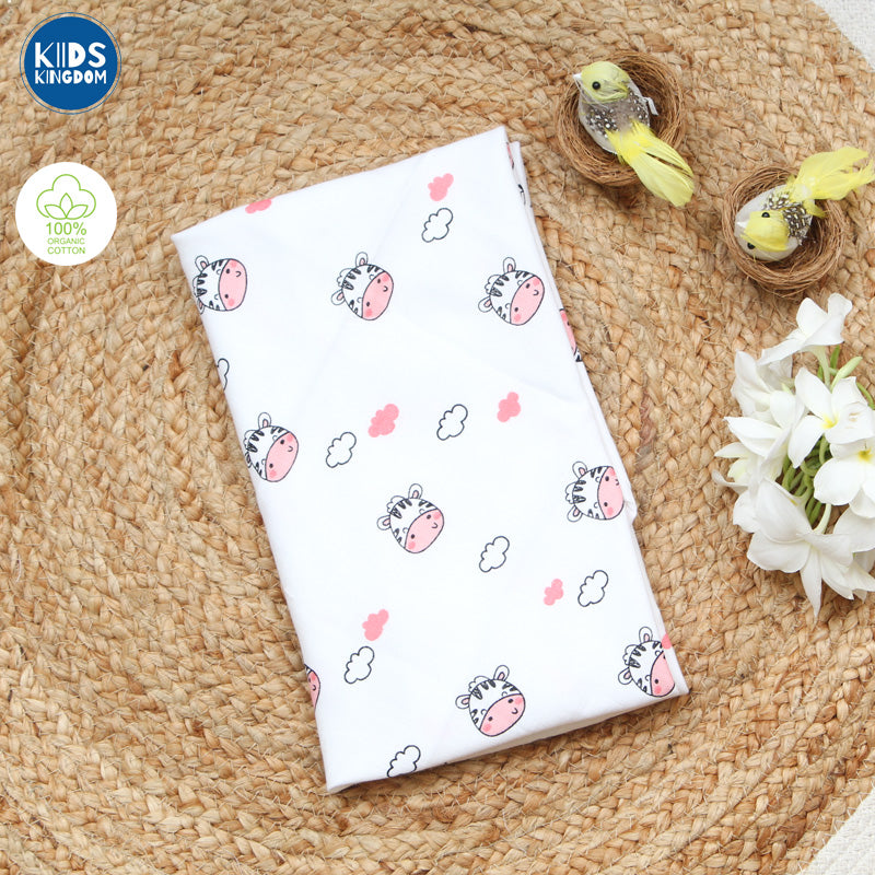 Muslin Hooded Towel 2-Layer Cow