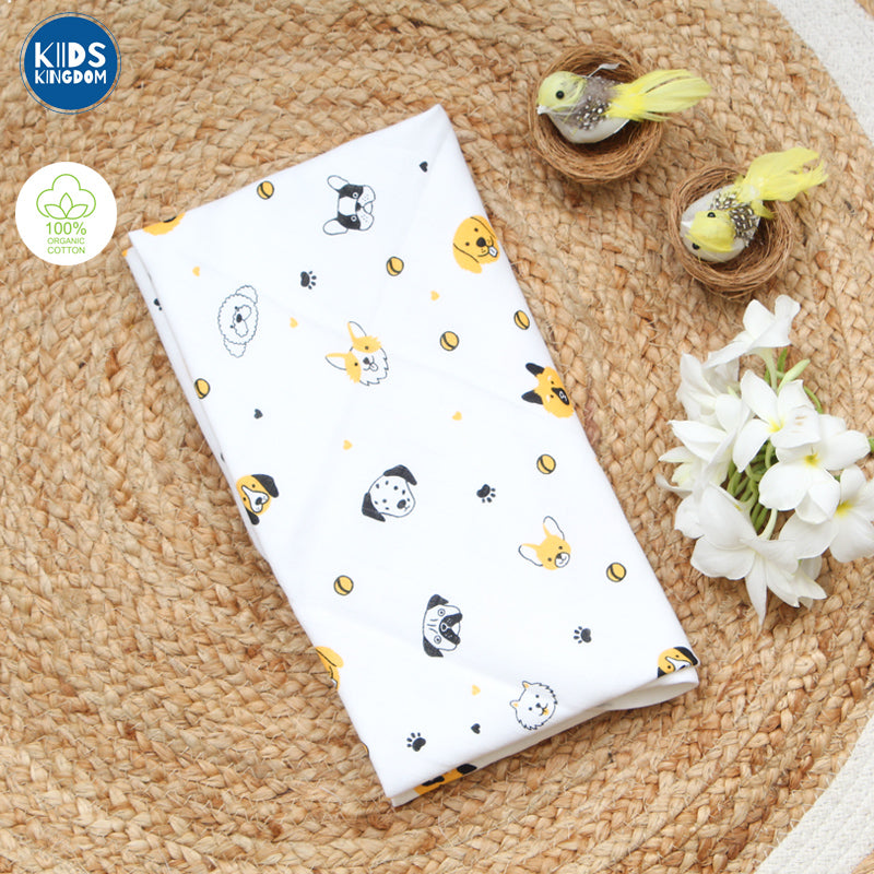 Muslin Hooded Towel 2-Layer Dogs