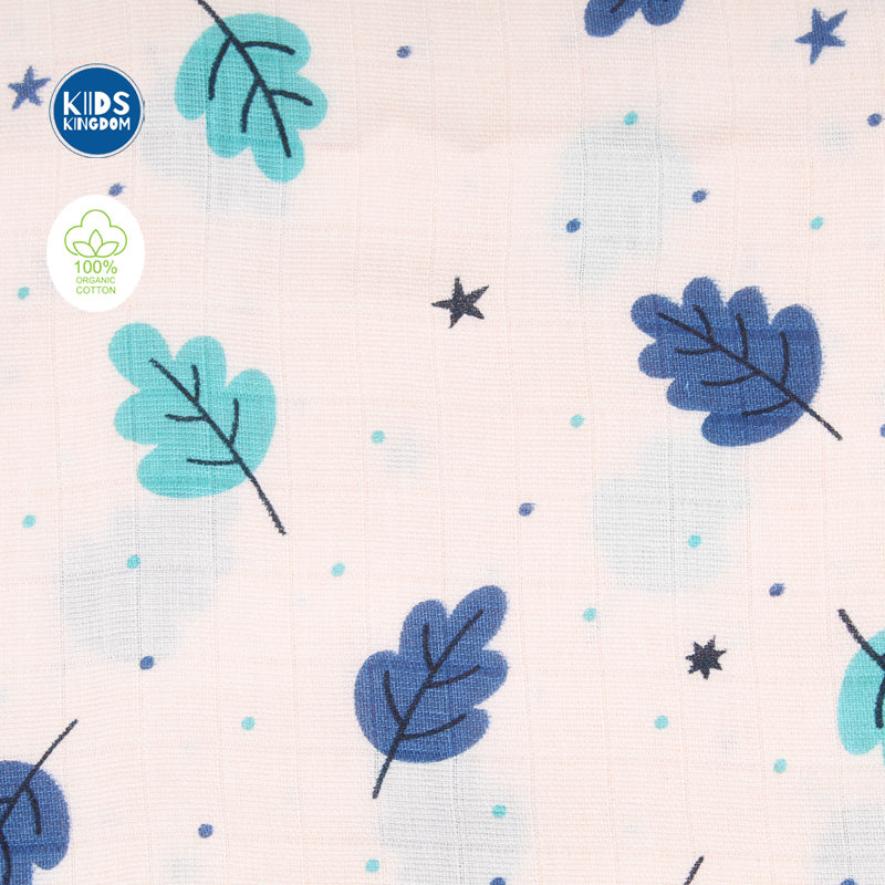 Muslin Knot Jabla Blue Leaf