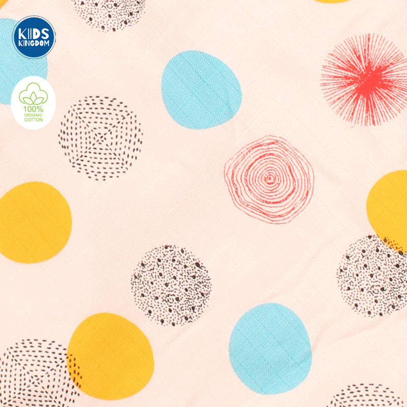 Muslin Hooded Receiving Blanket 8-Layer Dreamy Dot