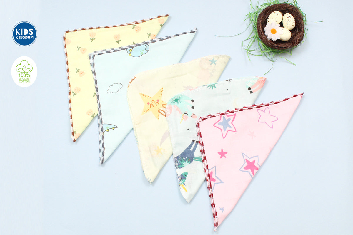 Muslin 2 Layer Wash Cloth (Colour) – Random designs