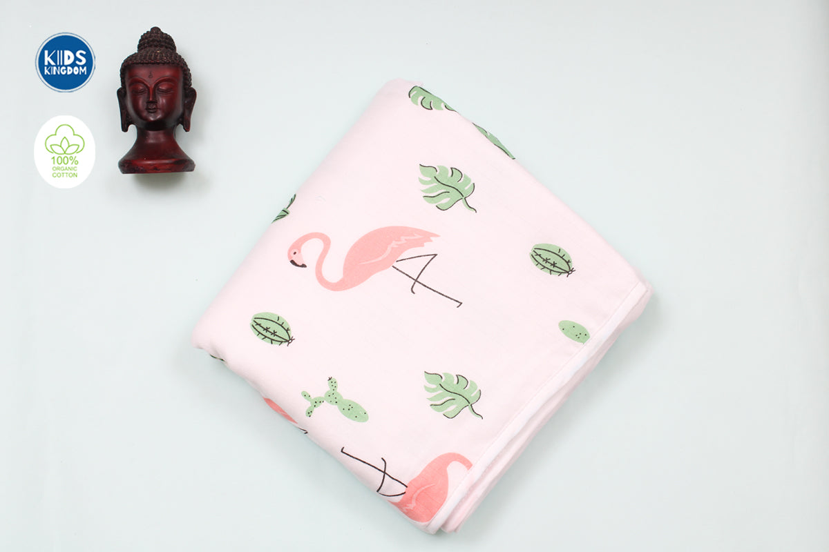 Baby Blankets 8 Layer | Flamingo