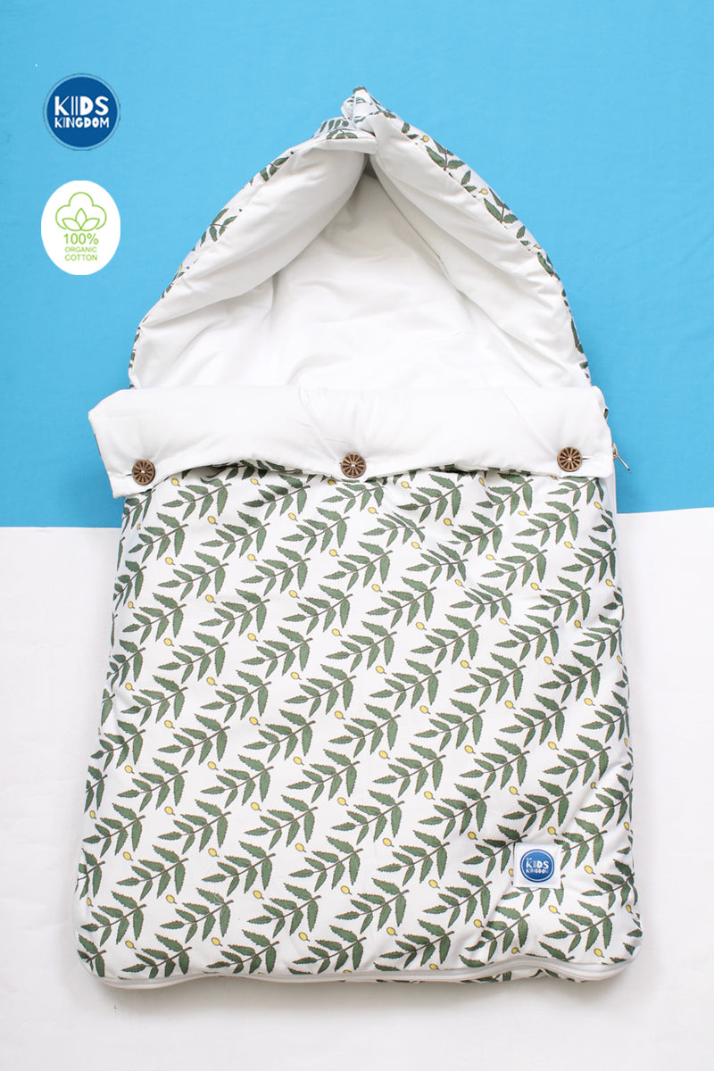 Baby Carry Bed | Green Leaves