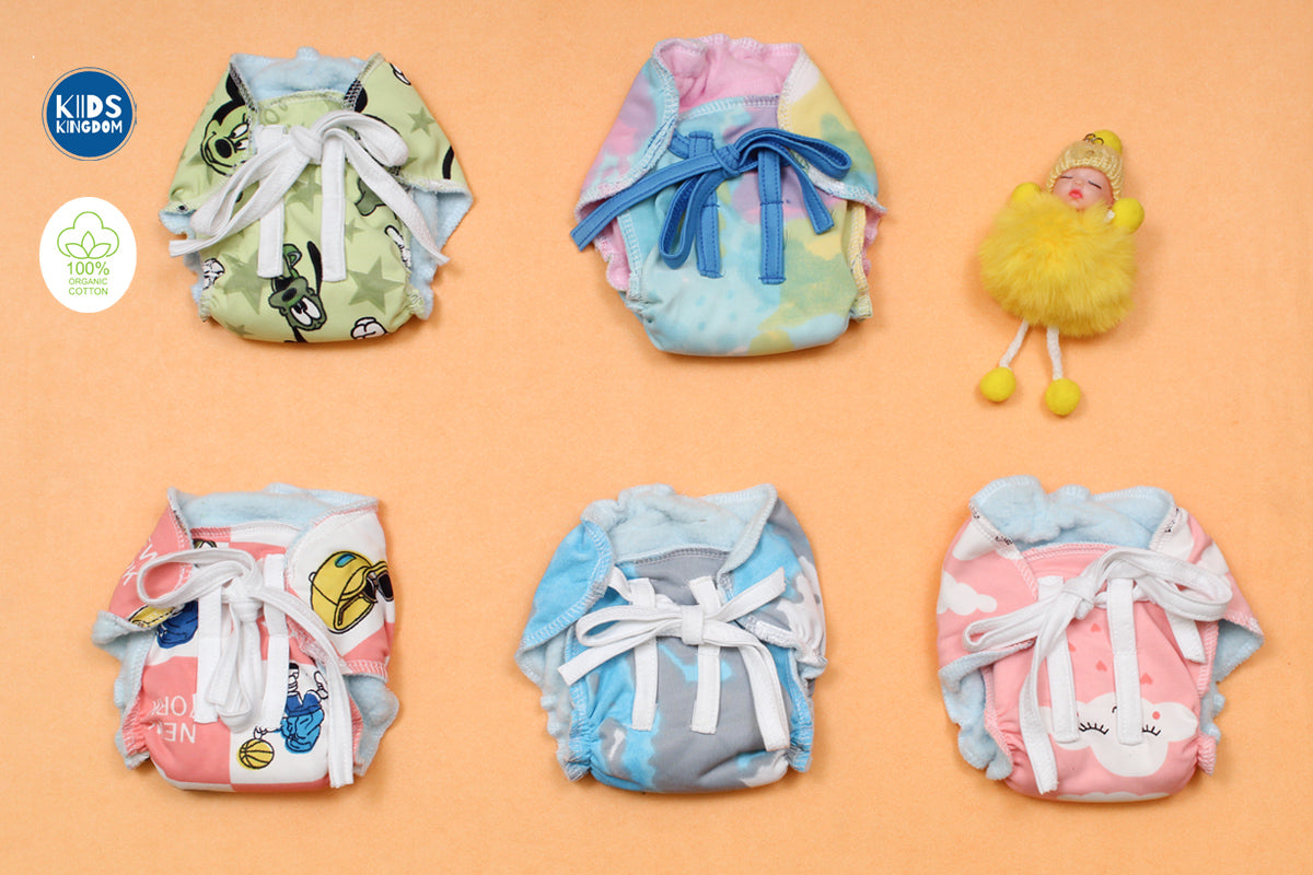 Baby Dry Feel Langot Pack of 5 Assorted Designs Combo