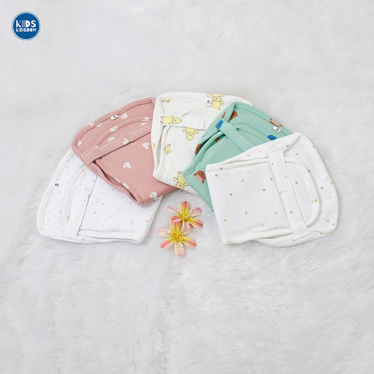 Cotton Nappy for Newborn Pack of 5 Random Design