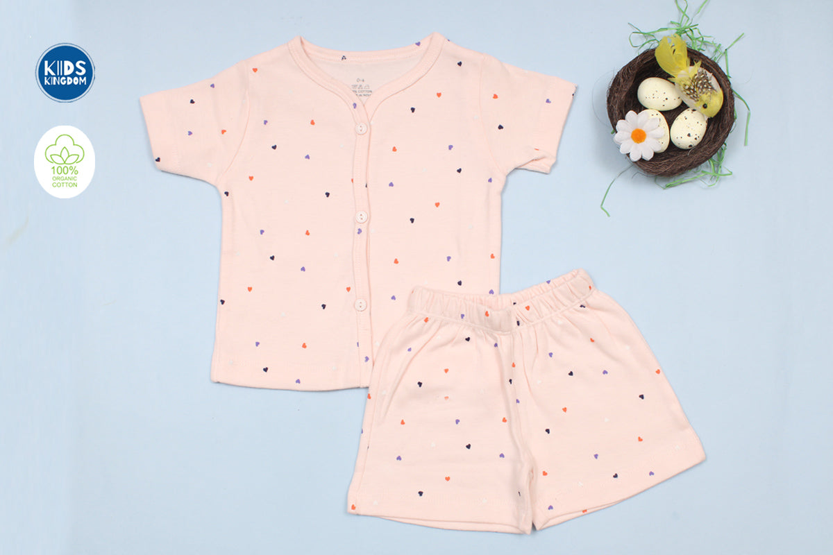 Cotton Co-ord Set Heart