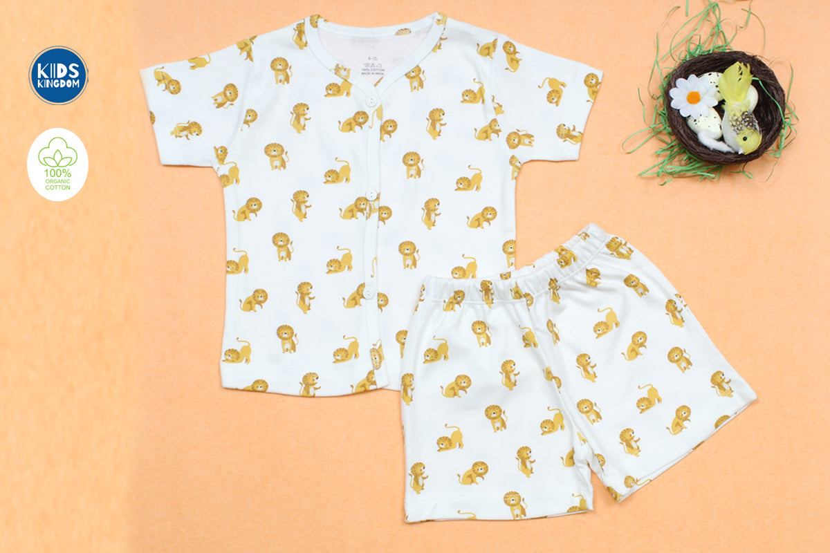 Cotton Co-ord Set Lion