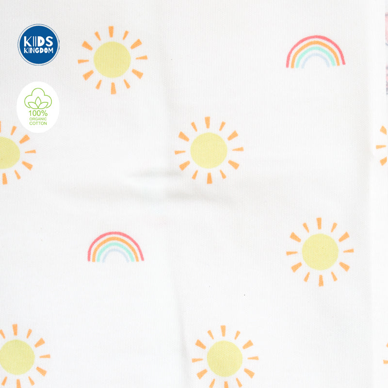Cotton Co-ord Set Sun And Rainbow