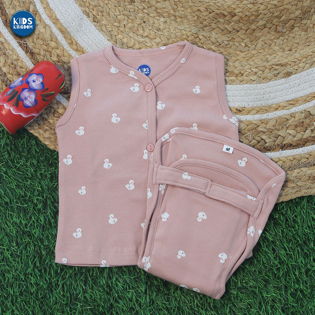 Cotton Jabla With Matching Nappie Ducky