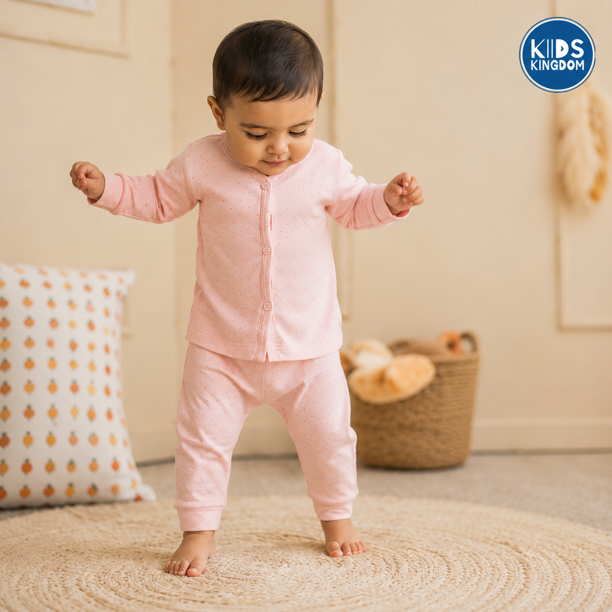 Cotton Night Suit Dot