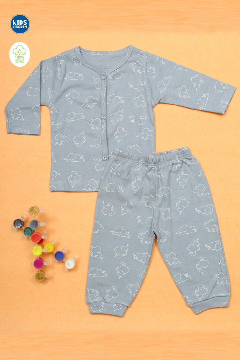 Cotton Night Suit Elephant