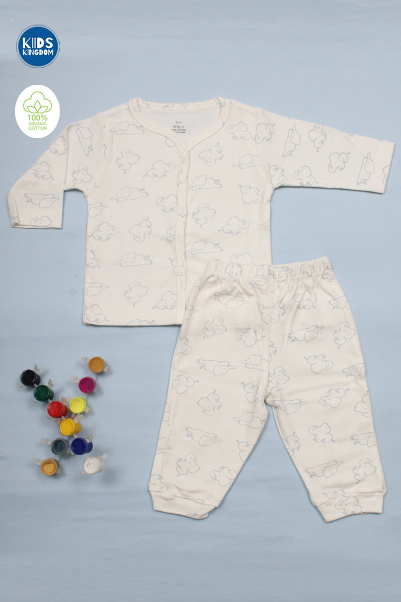 Cotton Night Suit Elephant