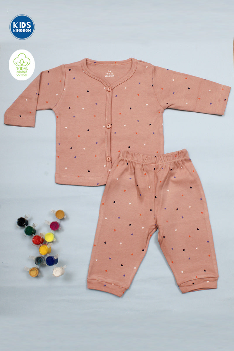 Cotton Night Suit Heart