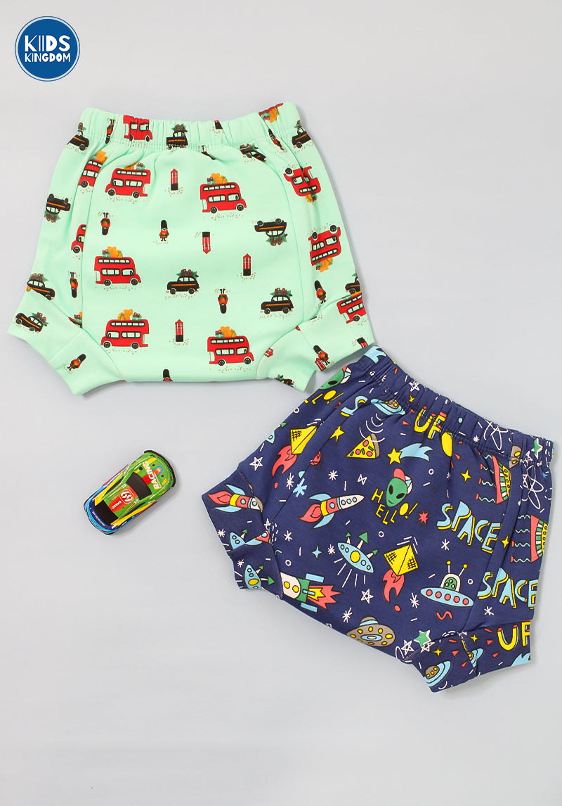 Cotton Padded Underwear Pack of 2 Random designs