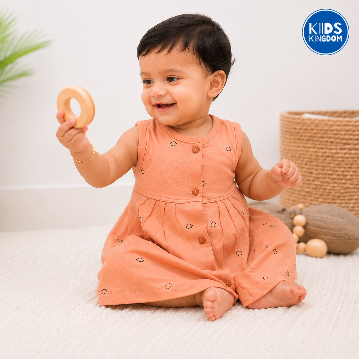 Cotton Sleeveless Frock Smiles