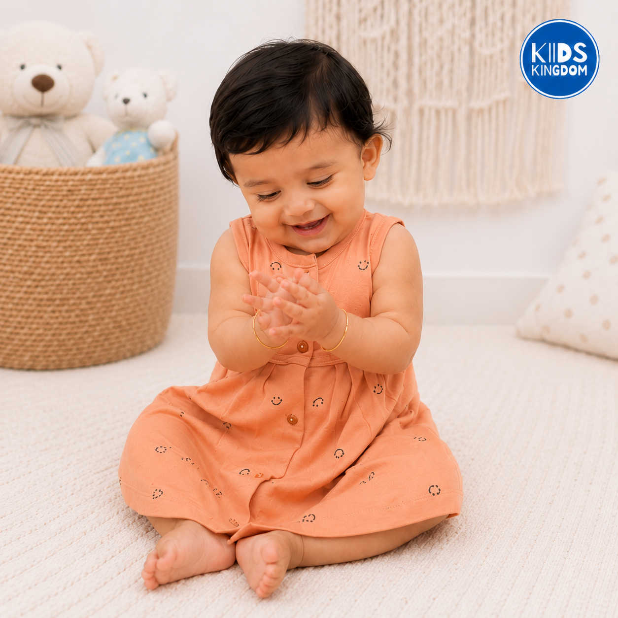 Cotton Sleeveless Frock Smiles