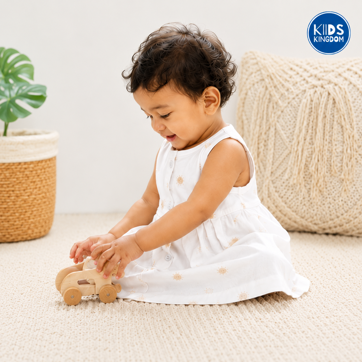 Cotton Sleeveless Frock Sunny Smiles