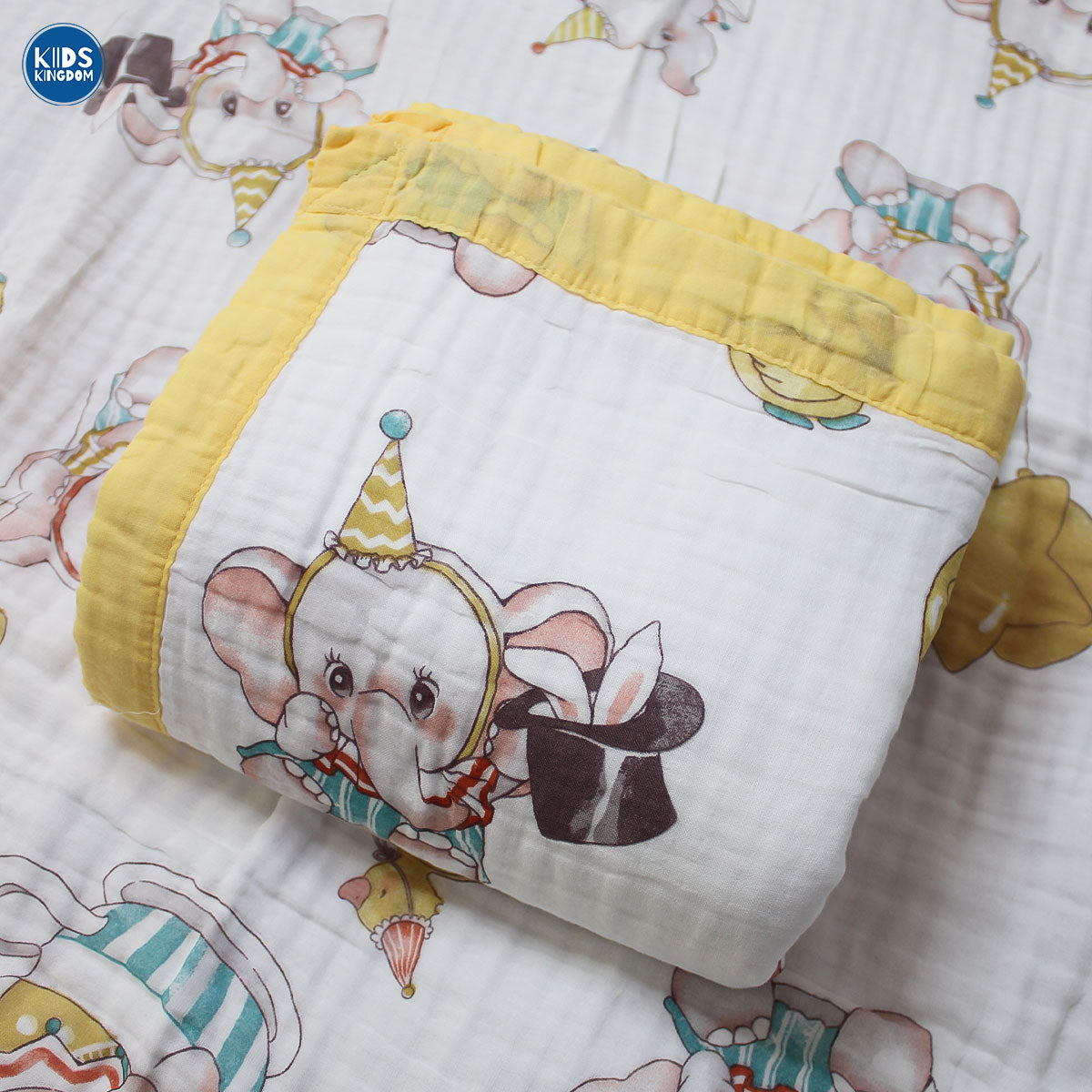 Crinkled Muslin Baby Blanket | Circus