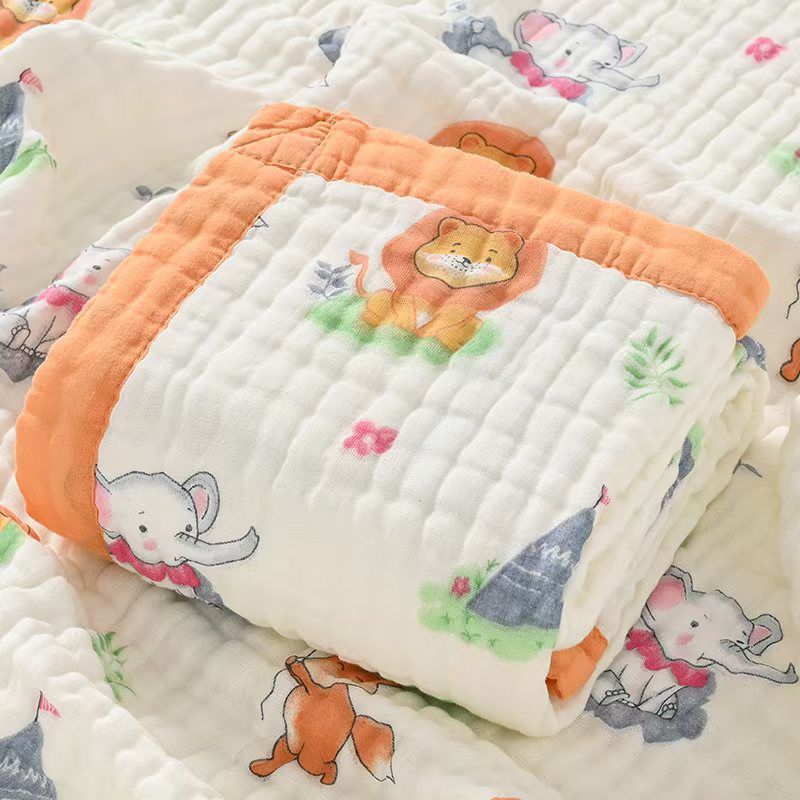 Crinkled Muslin Baby Blanket | Roar