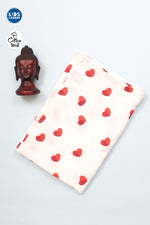 Crinkled Muslin Baby Towel Heart