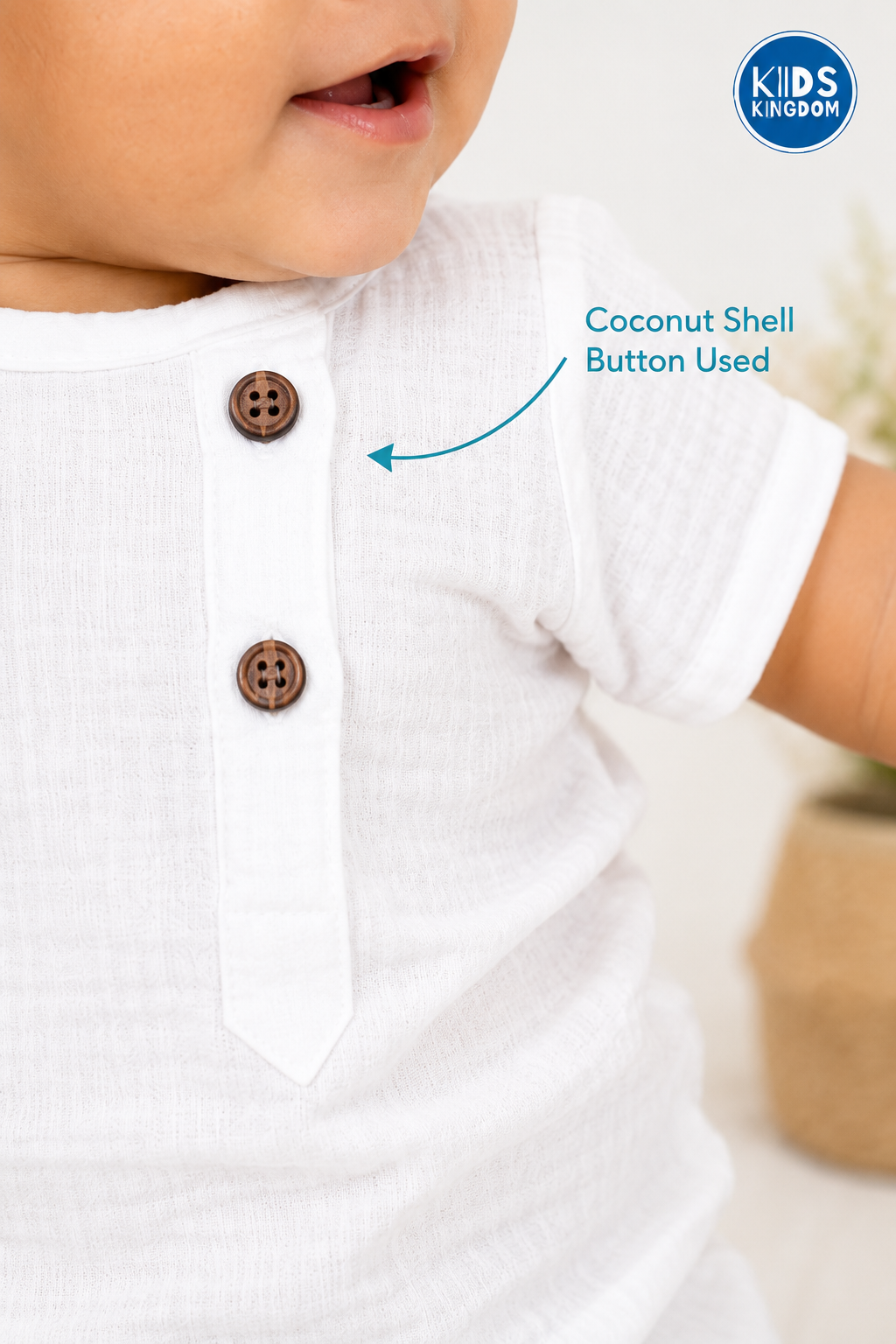 Crinkled Muslin Co-ord Set Aqua