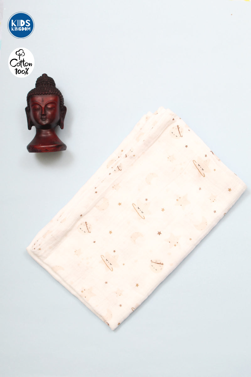 Crinkled Muslin Infant Towel | Star 2