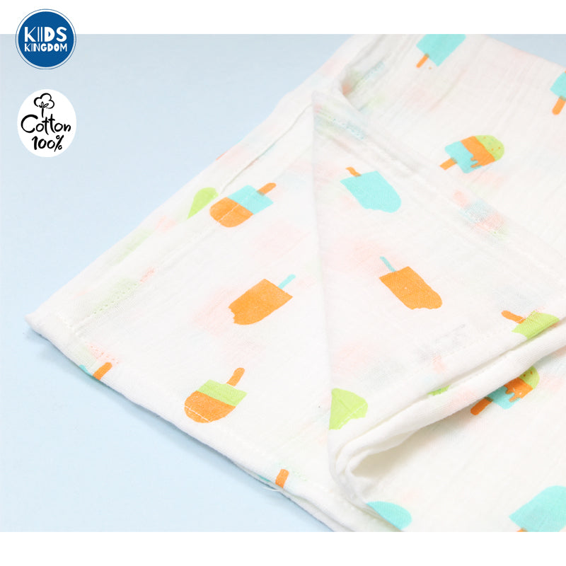 Crinkled Muslin Newborn Towel | Popslice 1