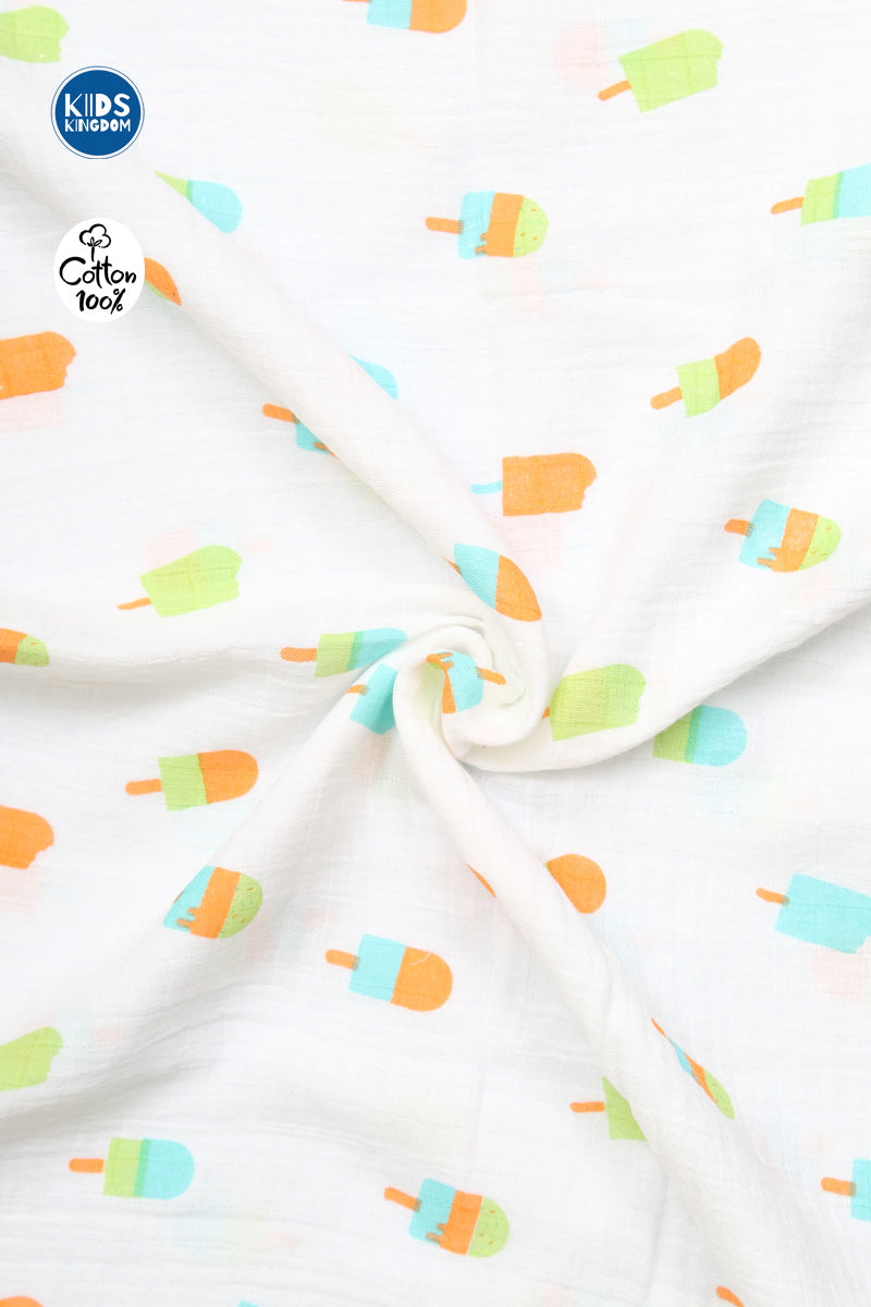Crinkled Muslin Towel Popslice