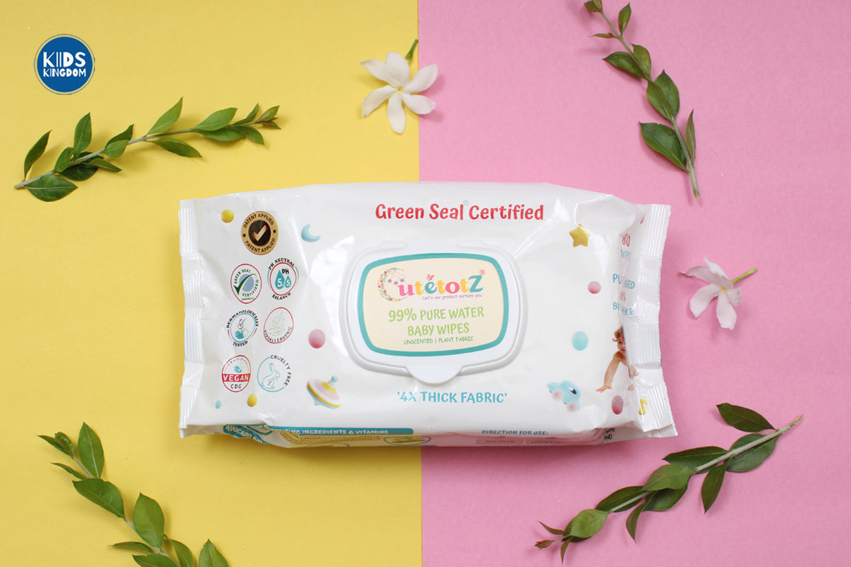 Cutetotz 99% Pure Water Baby Wet wipes