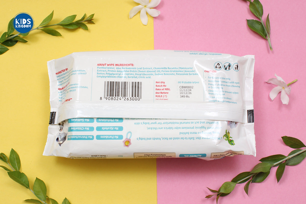 Cutetotz 99% Pure Water Baby Wet wipes