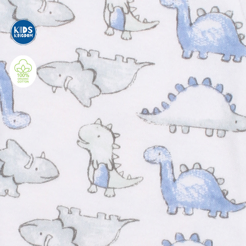Half Romper Blue Dino