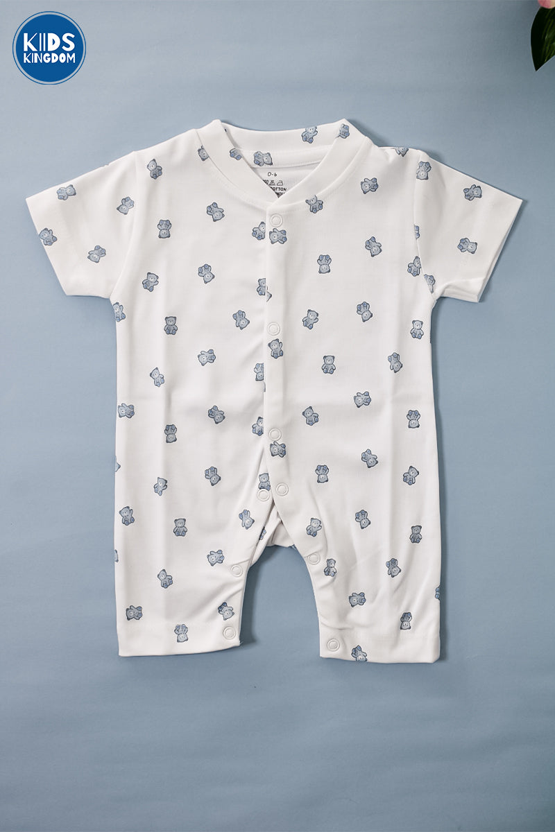 Half Romper Blue Teddy