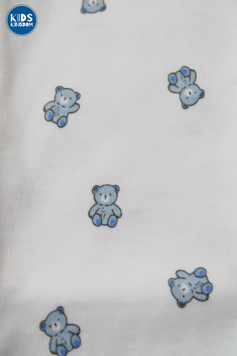 Half Romper Blue Teddy
