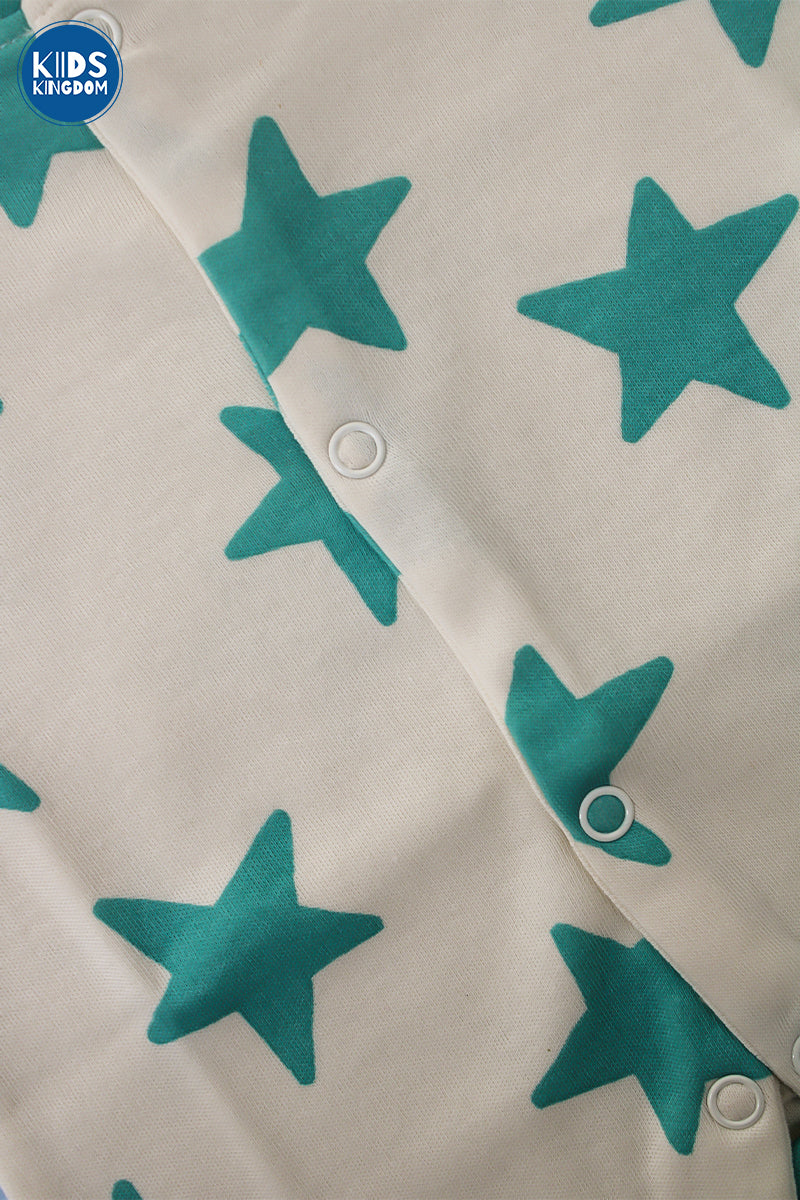 Half Romper Green Star