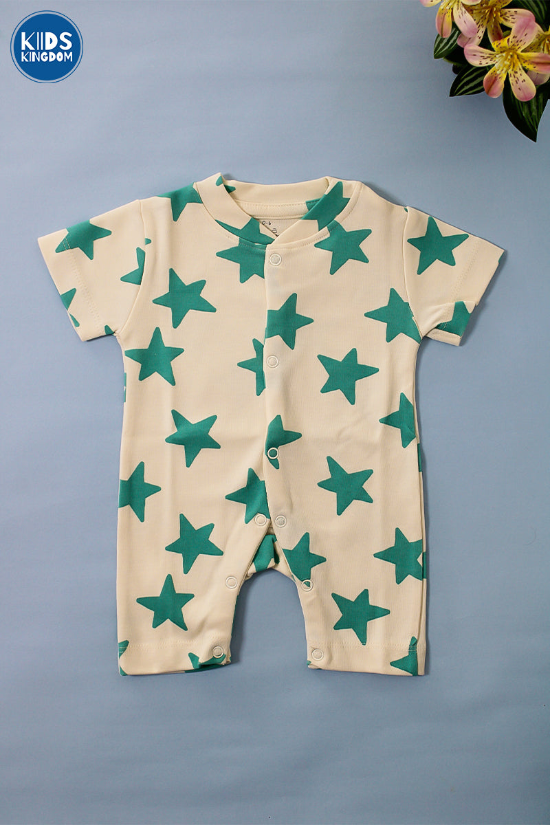 Half Romper Green Star