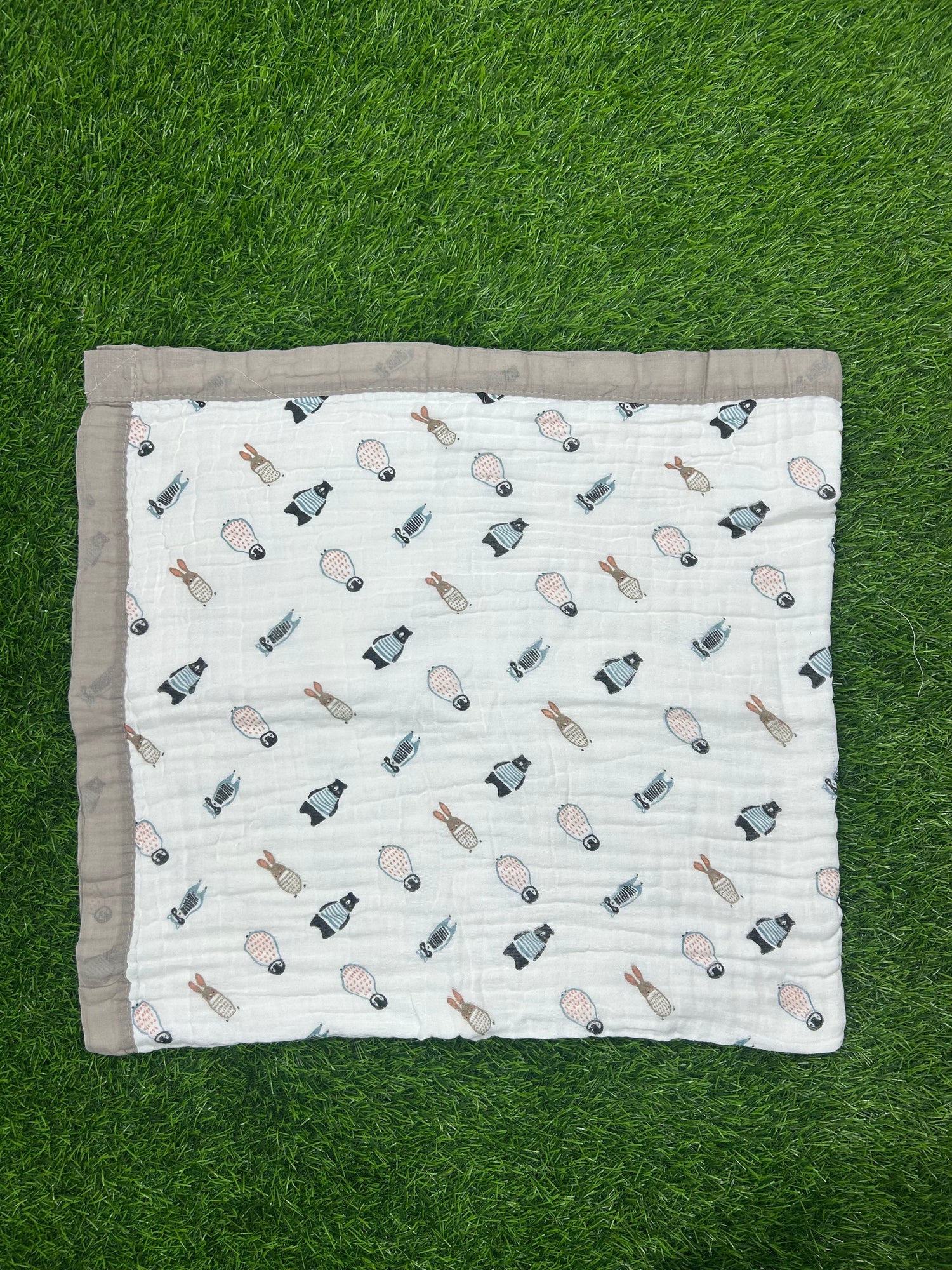 Crinkled Blanket Bear And Bunny