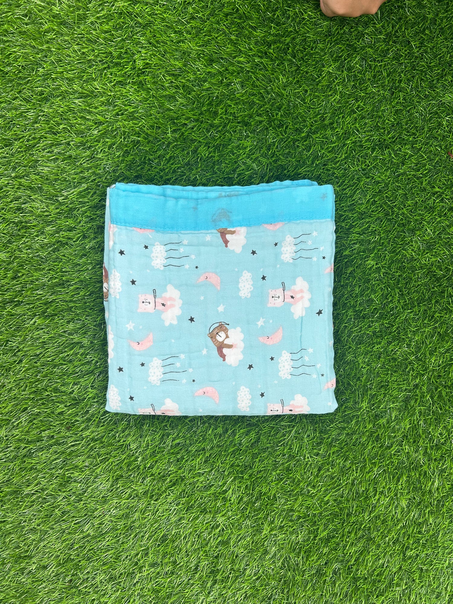 Crinkled Blanket Blue