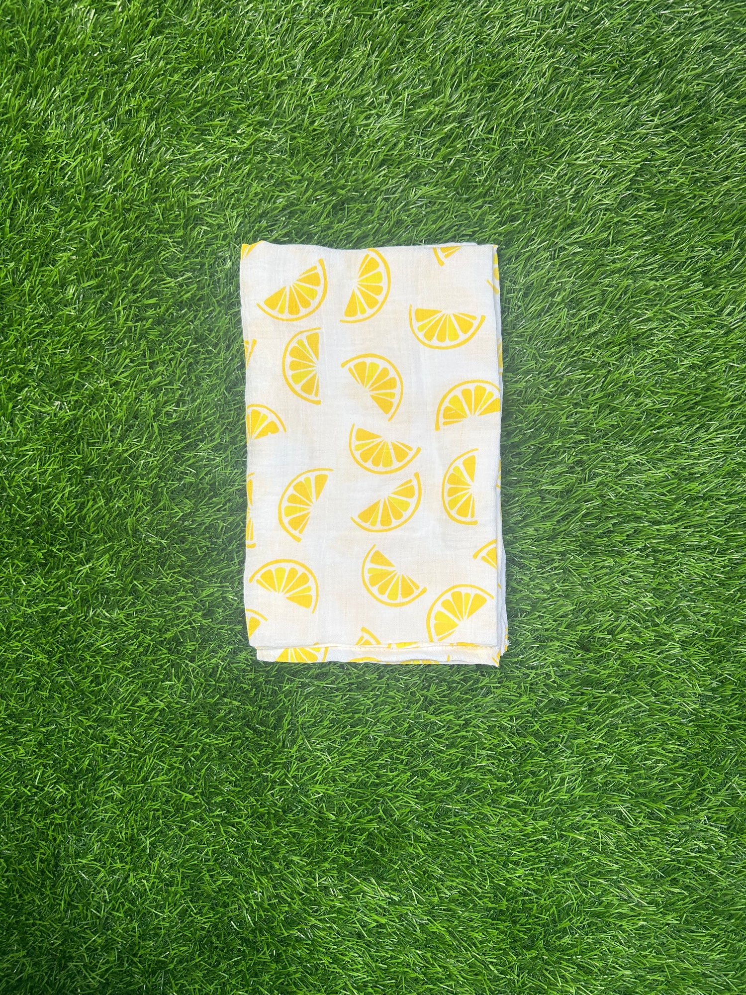 Crinkled Muslin Towel 70×110 Yellow Lemonade
