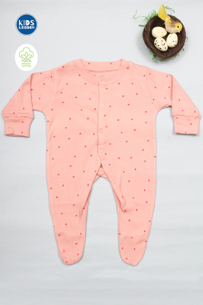 Jumpsuit or Full Romper Pink Heart