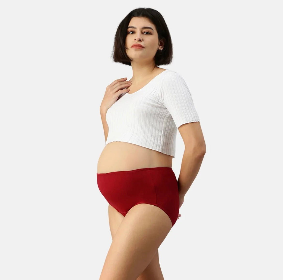 Maternity Hygiene Panty | Anti-Fungal | Quick-Drying - Maroon